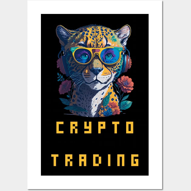 crypto trading Wall Art by vaporgraphic